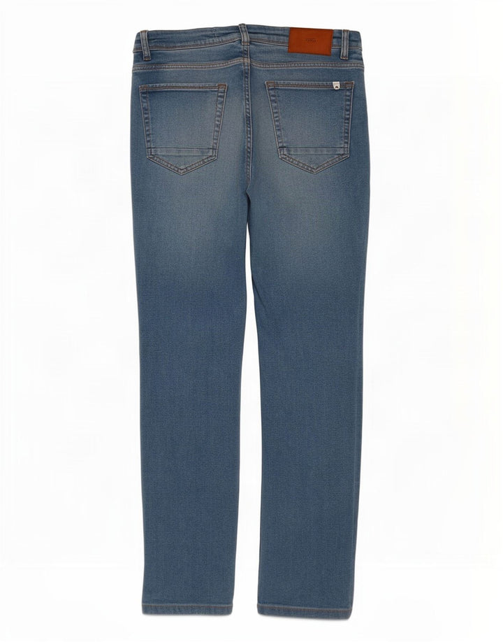 Zara Mens Slim Jeans EU 42 Grande W32 L30 Azul Algodão