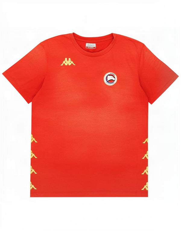 Camiseta gráfica masculina Kappa Top 2XL algodão vermelho
