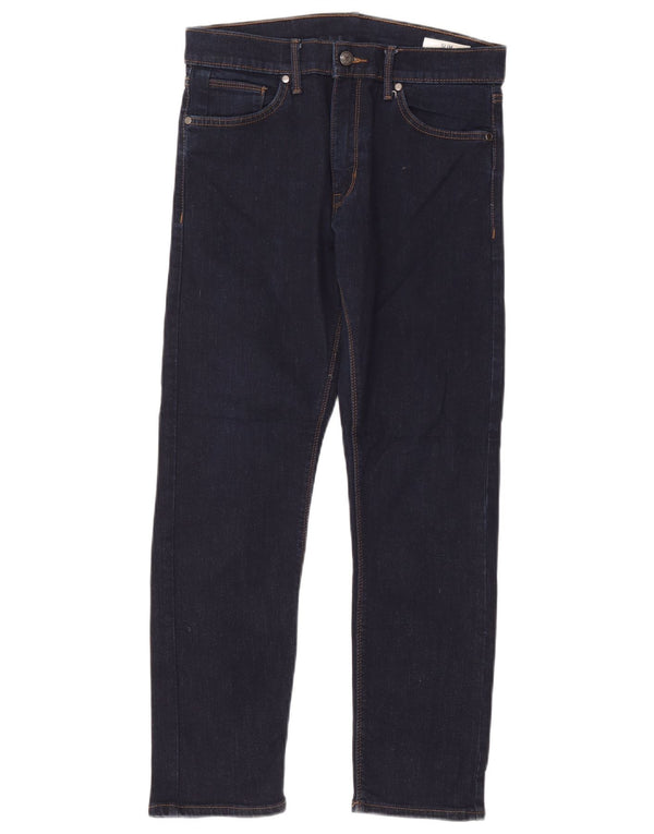 Marks & Spencer Mens Slim Jeans W30 L29 Azul Marinho Algodão