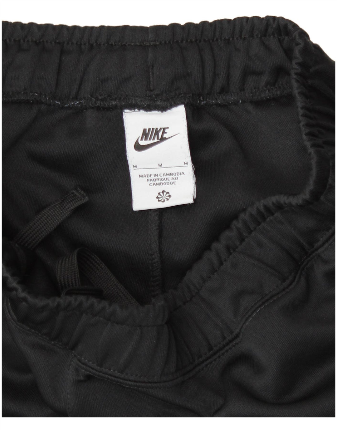 Nike Womens Graphic Tracksuit Calças Joggers UK 14 Médio Preto Poliéster