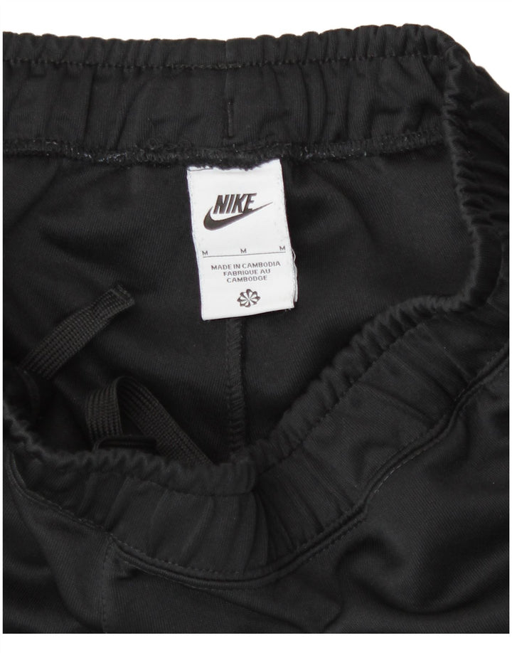 Nike Womens Graphic Tracksuit Calças Joggers UK 14 Médio Preto Poliéster