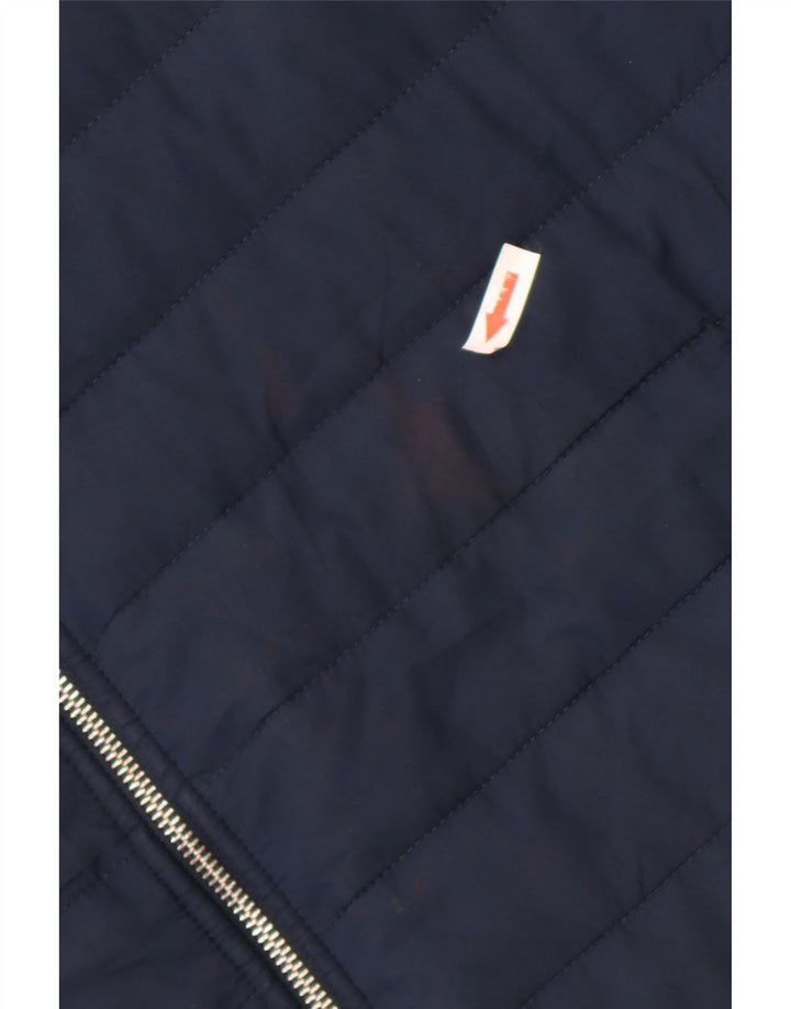 Jaqueta acolchoada masculina Marks & Spencer UK 42 XL azul marinho poliéster