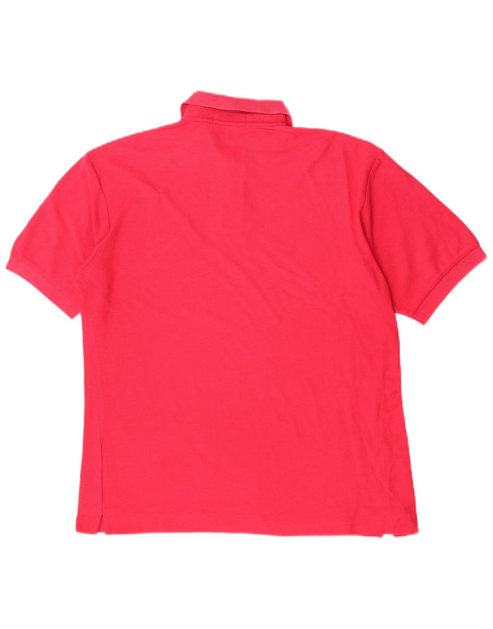 Camisa polo masculina Fila IT 48 algodão rosa médio
