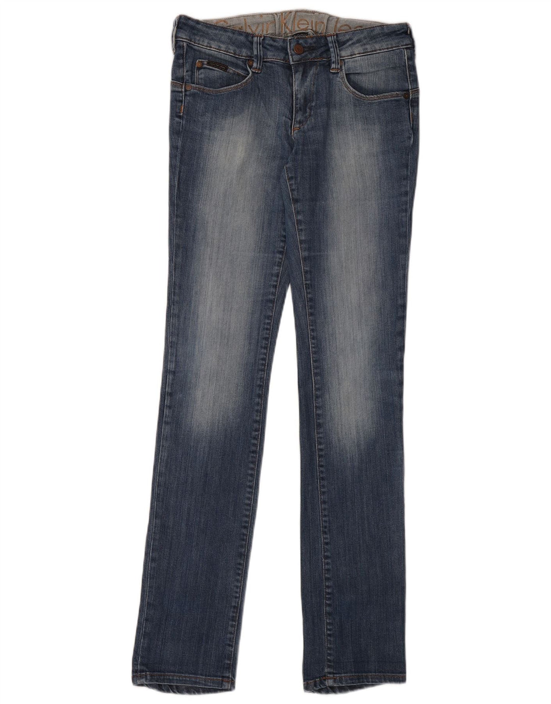 Calvin Klein Jeans Slim Feminino W27 L34 Azul Algodão