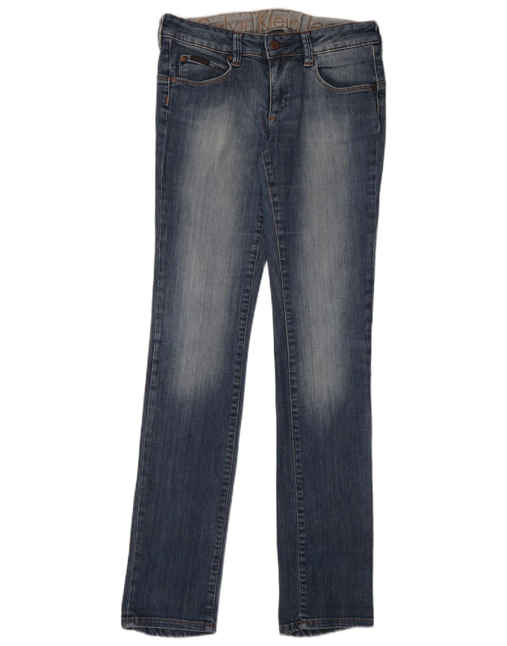 Calvin Klein Jeans Slim Feminino W27 L34 Azul Algodão