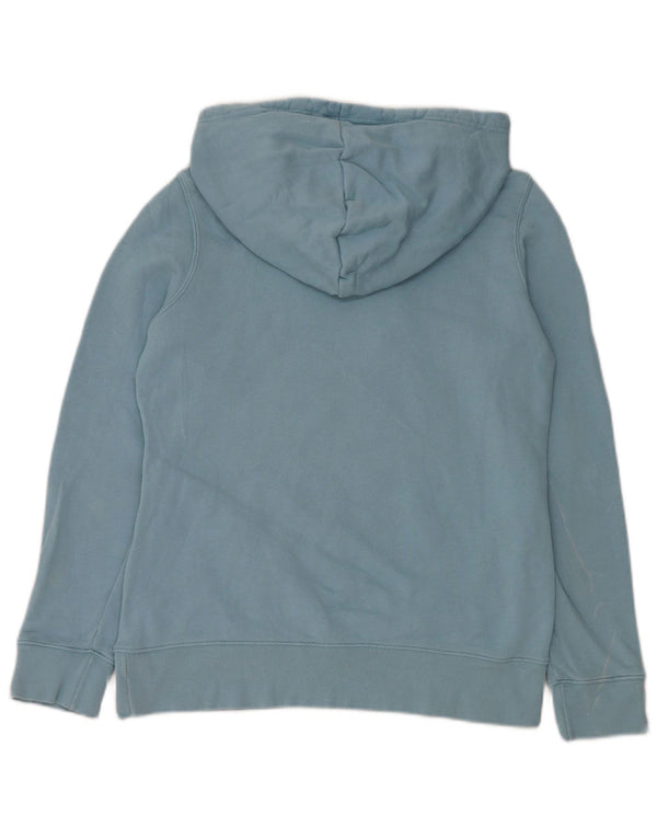 Adidas Womens Graphic Hoodie Jumper UK 8 Pequeno Azul Algodão