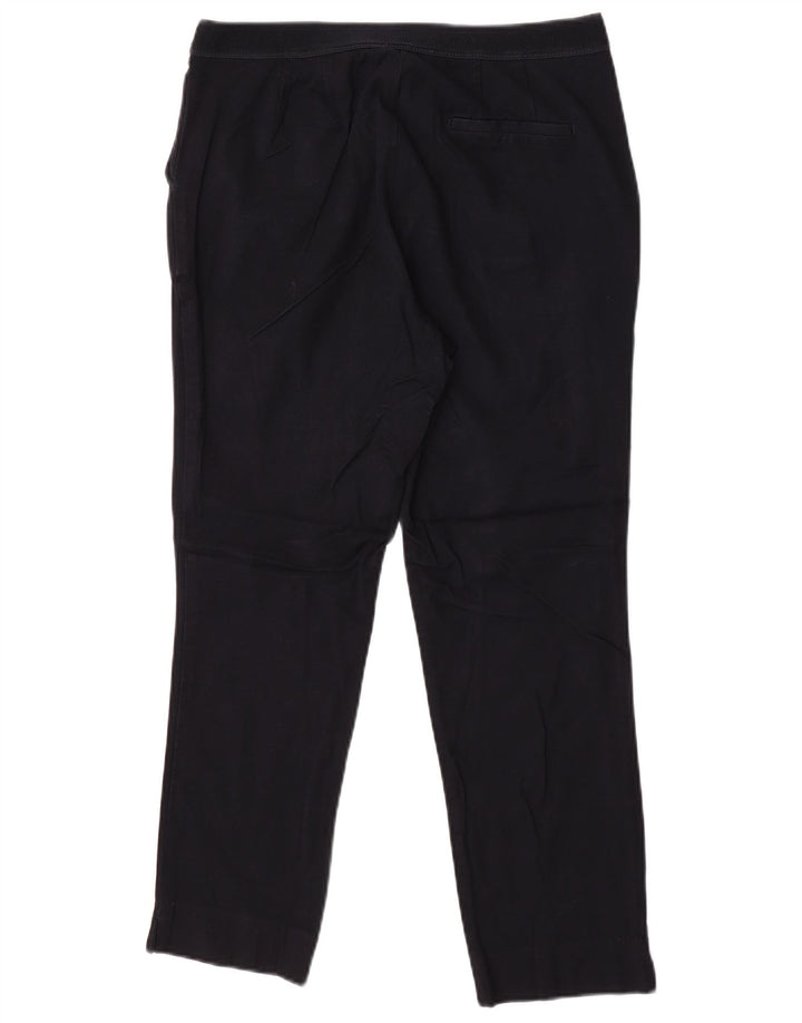 Calça feminina Marks & Spencer Reino Unido 12 médio W30 L26 azul marinho