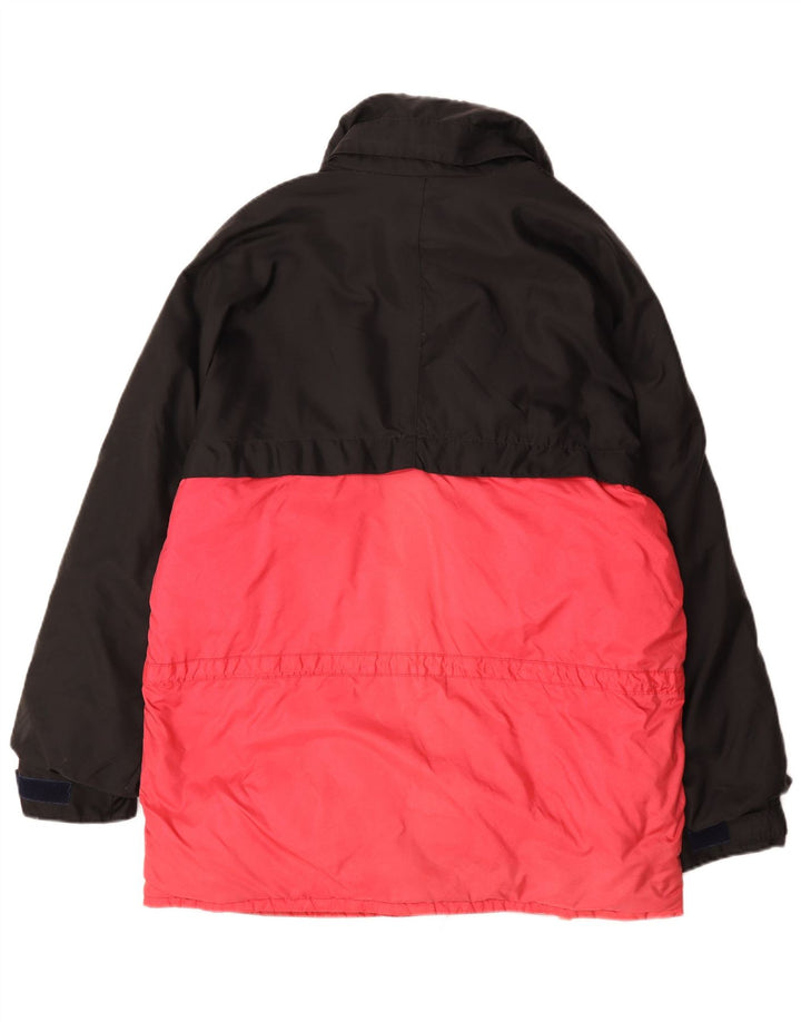 Jaqueta de esqui masculina Dolomite Loose Fit UK 38 Medium Pink Colourblock Nylon