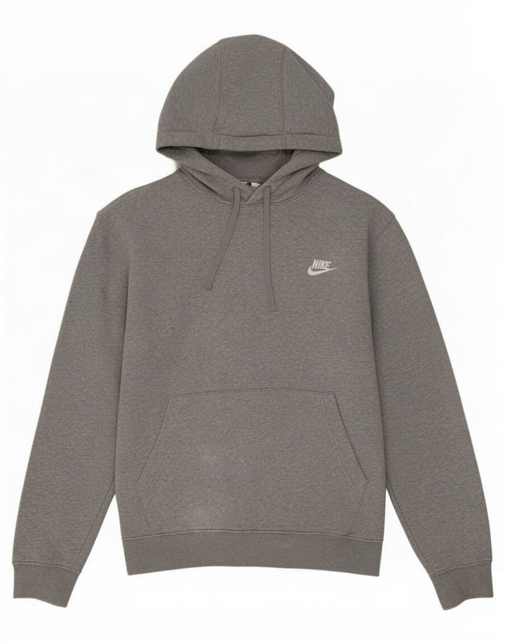Jumper com capuz masculino Nike grande algodão cinza