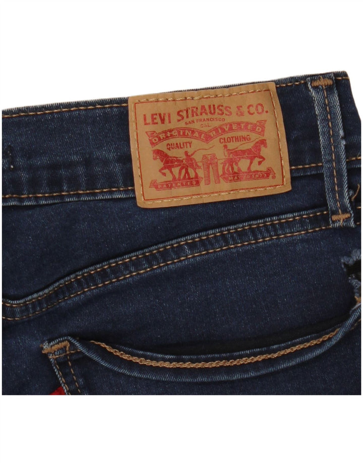 Calça jeans feminina LEVI'S 710 Super Skinny W26 L30 azul marinho poliéster