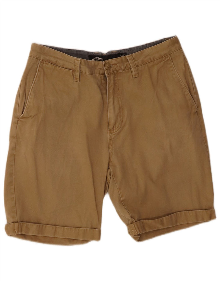 VANS Mens Chino Shorts W30 Médio Algodão Marrom
