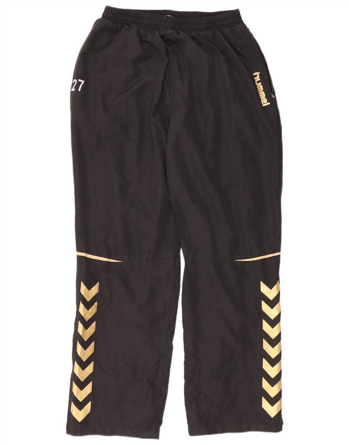 Calça de treino masculina HUMMEL grande poliéster preto