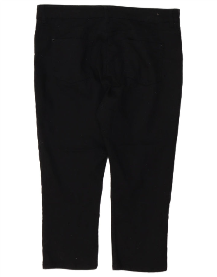 Calça Jeans Capri Regular Feminina Marks & Spencer Reino Unido 16 Grande W38 L21 Preto