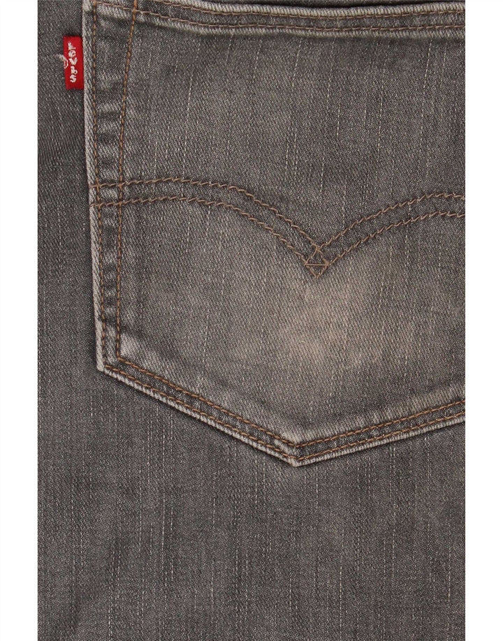 Levi's Masculino 504 Straight Jeans W36 L34 Cinza Algodão