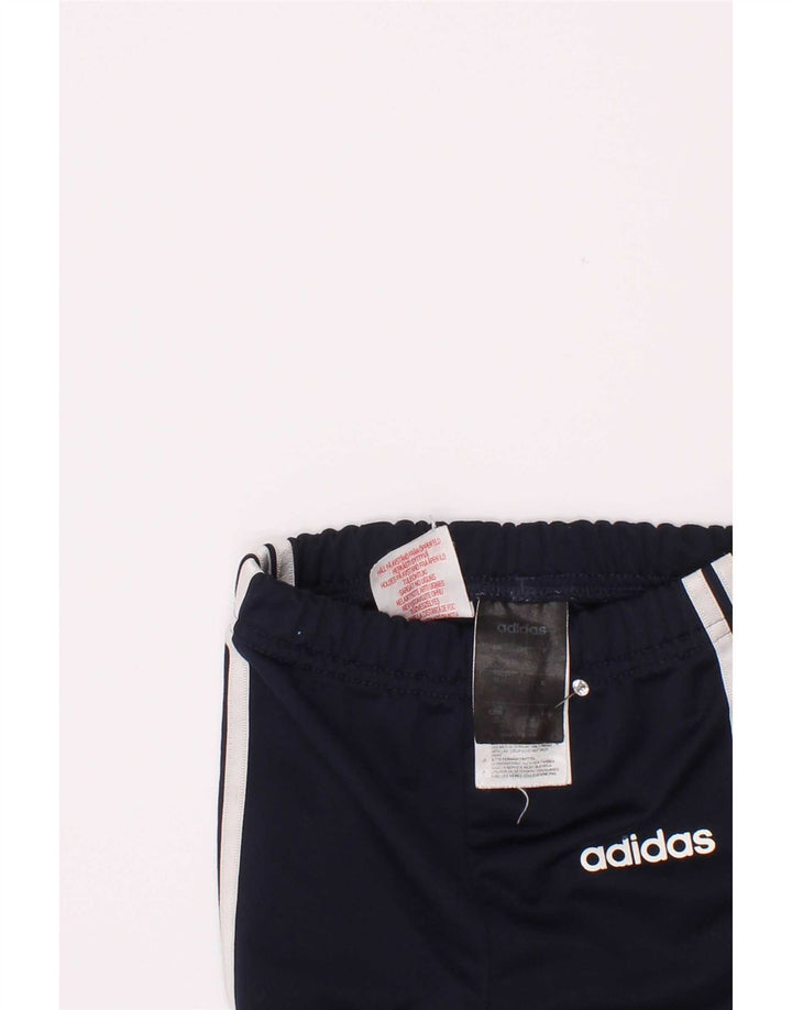 Adidas meninos calças de treino joggers 2-3 anos azul marinho poliéster