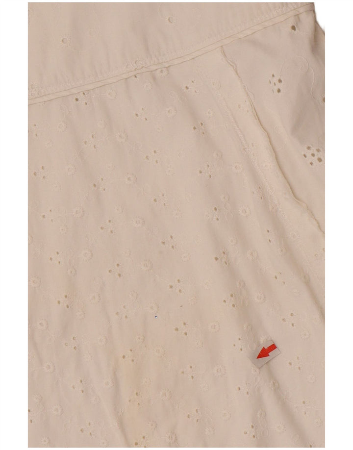 Saia evasê feminina Playlife IT 42 médio W30 algodão branco