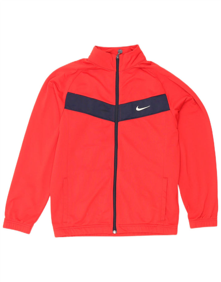 Jaqueta Nike Boys Tracksuit Top 13-14 Anos XL Vermelho Colorblock Poliéster