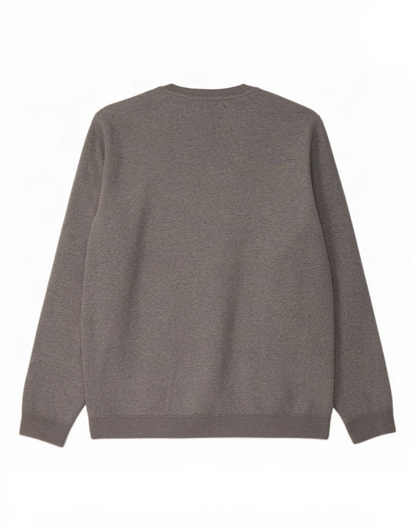 Moletom masculino Nike Jumper grande algodão manchado cinza