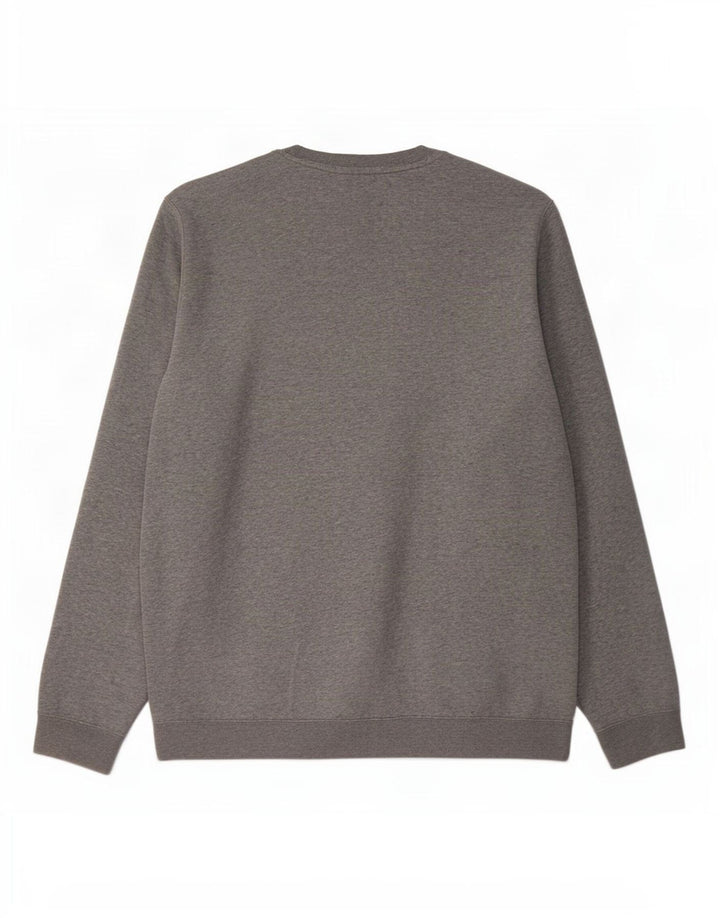 Moletom masculino Nike Jumper grande algodão manchado cinza
