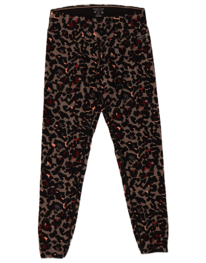 Calvin Klein Performance Leggings Feminino Reino Unido 10 Pequeno Cinza Nylon