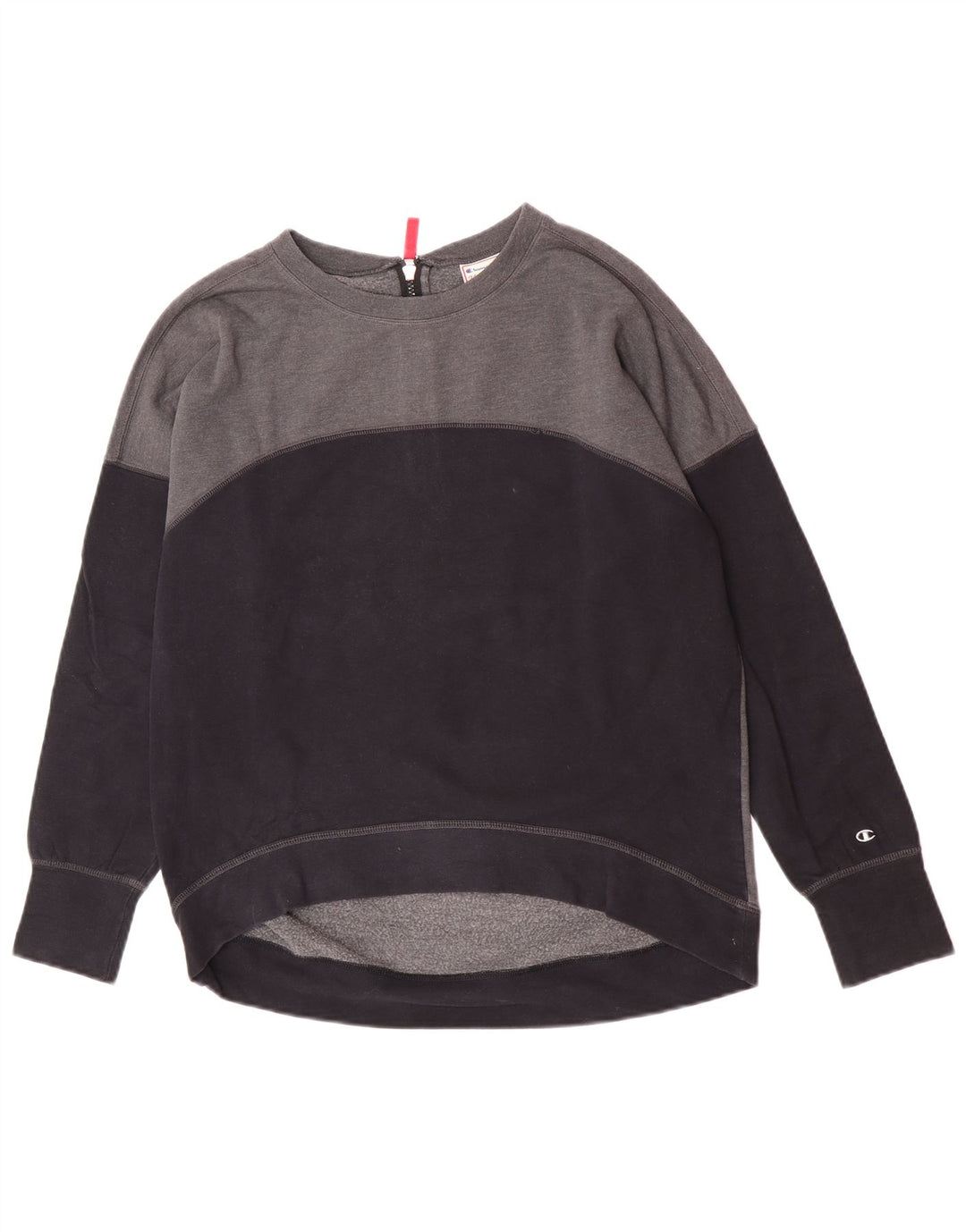 Champion moletom feminino jumper UK 16 grande bloco colorido preto