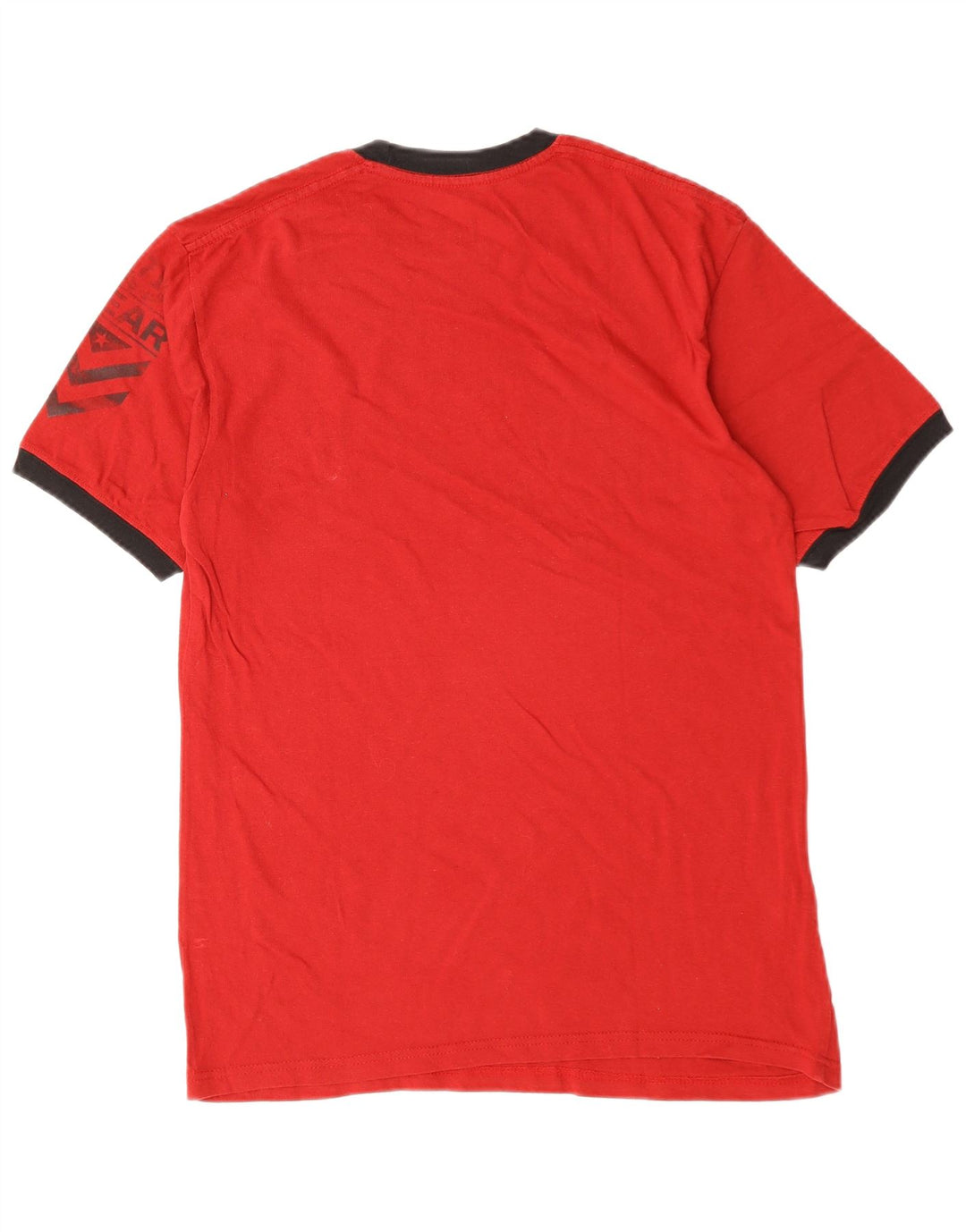 Camiseta masculina Hard Rock Cafe Amsterdã com estampa gráfica de algodão vermelho médio