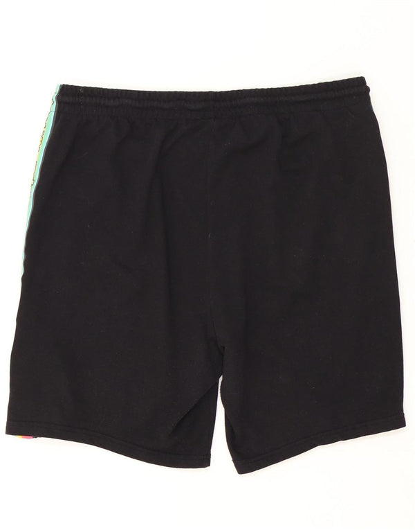 Shorts esportivos gráficos masculinos Kappa 3XL algodão colorblock preto