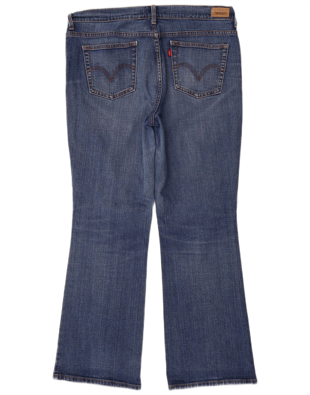 Levi's feminino 515 bootcut jeans US 16 2XL W36 L31 algodão azul