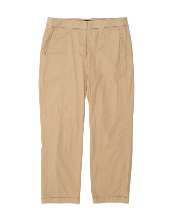 J. CREW Womens Kate Straight Cropped Trousers US 10 Large W32 L25 Beige Vintage J. Crew and Second-Hand J. Crew from Messina Hembry 