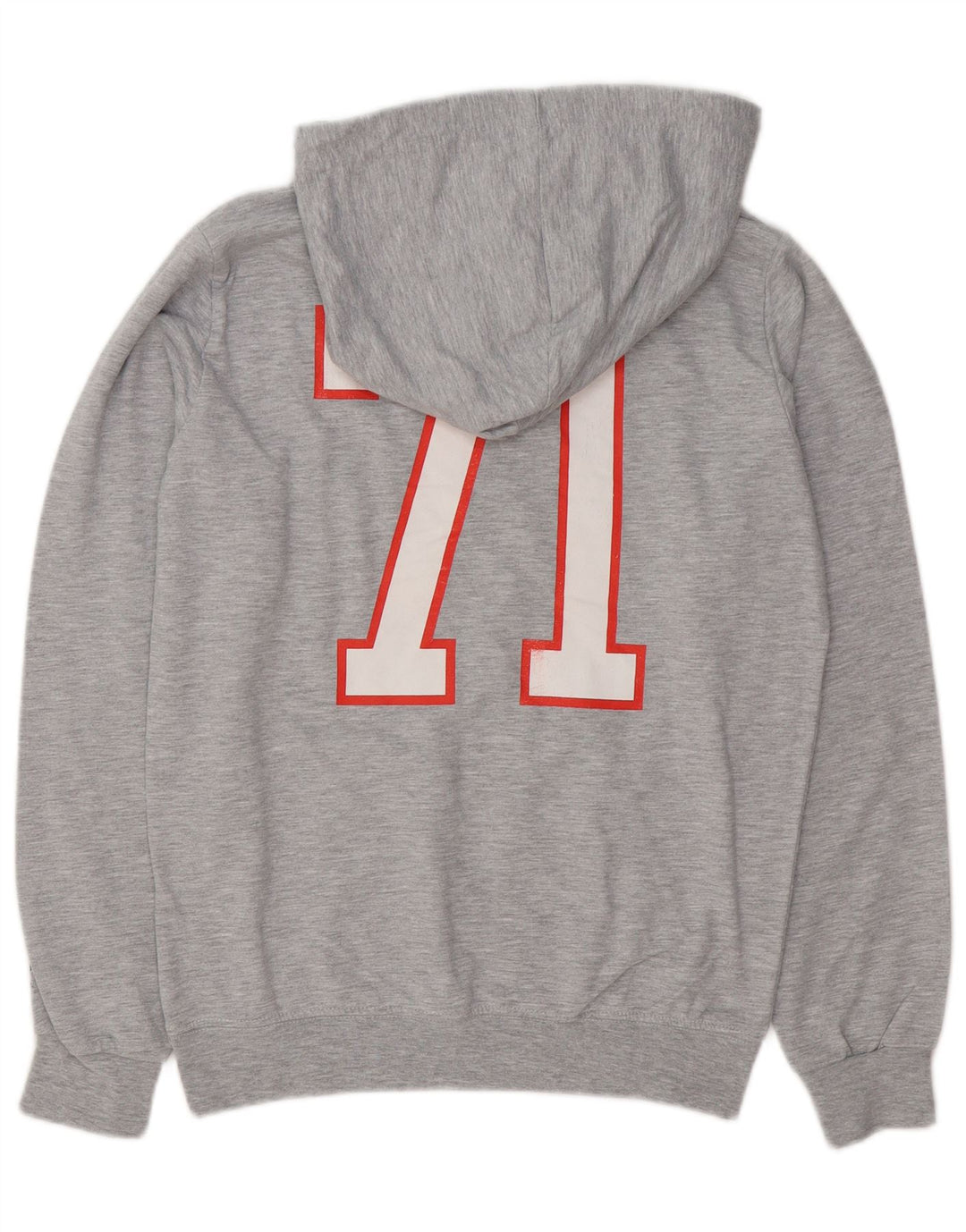 Jumper com capuz gráfico masculino Starter algodão cinza médio