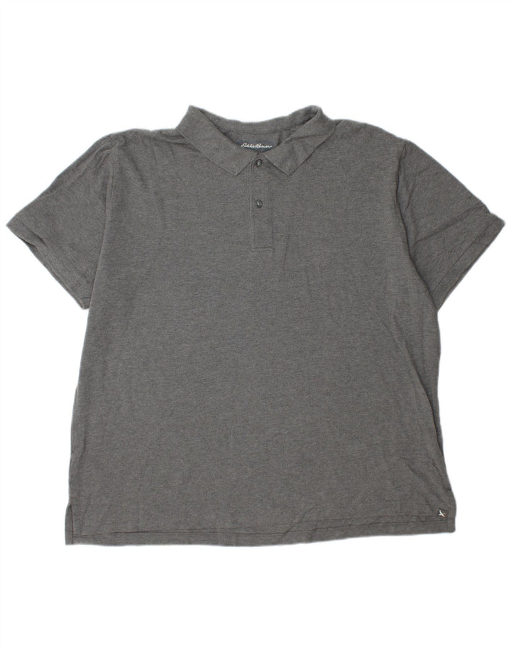 Camisa polo masculina EDDIE BAUER 2XL algodão cinza