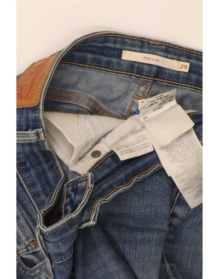 Calça jeans feminina Levi's 712 Slim W29 L32 azul algodão