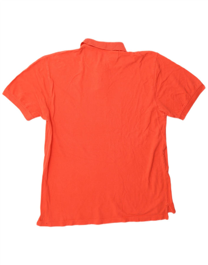 Camisa polo masculina Izod grande algodão laranja