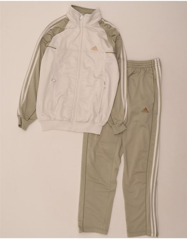Adidas Mens Graphic Full Tracksuit UK 32/34 XS Verde Colorblock Poliéster