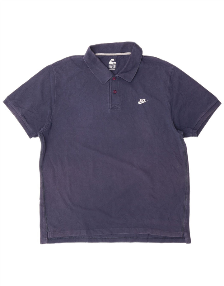 Camisa polo masculina Nike XL azul marinho algodão
