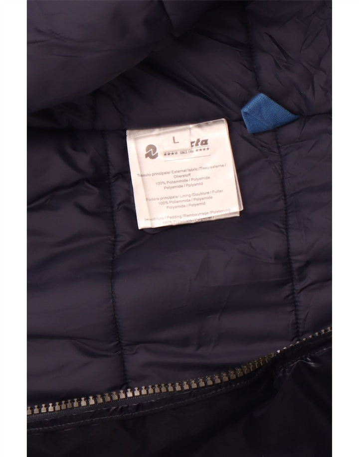 Jaqueta feminina acolchoada com capuz INVICTA UK 16 grande azul marinho poliamida