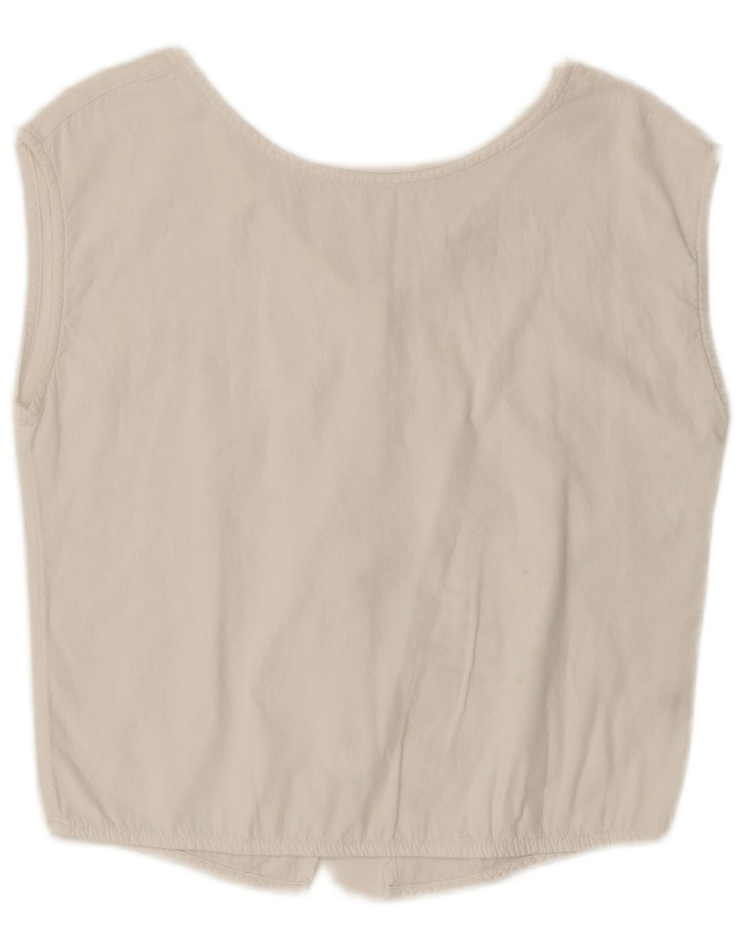 Blusa feminina sem mangas Esprit Reino Unido 10 pequena branca