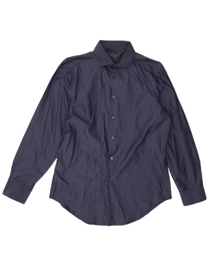 Calvin Klein Camisa Masculina Slim Fit Grande Azul Marinho