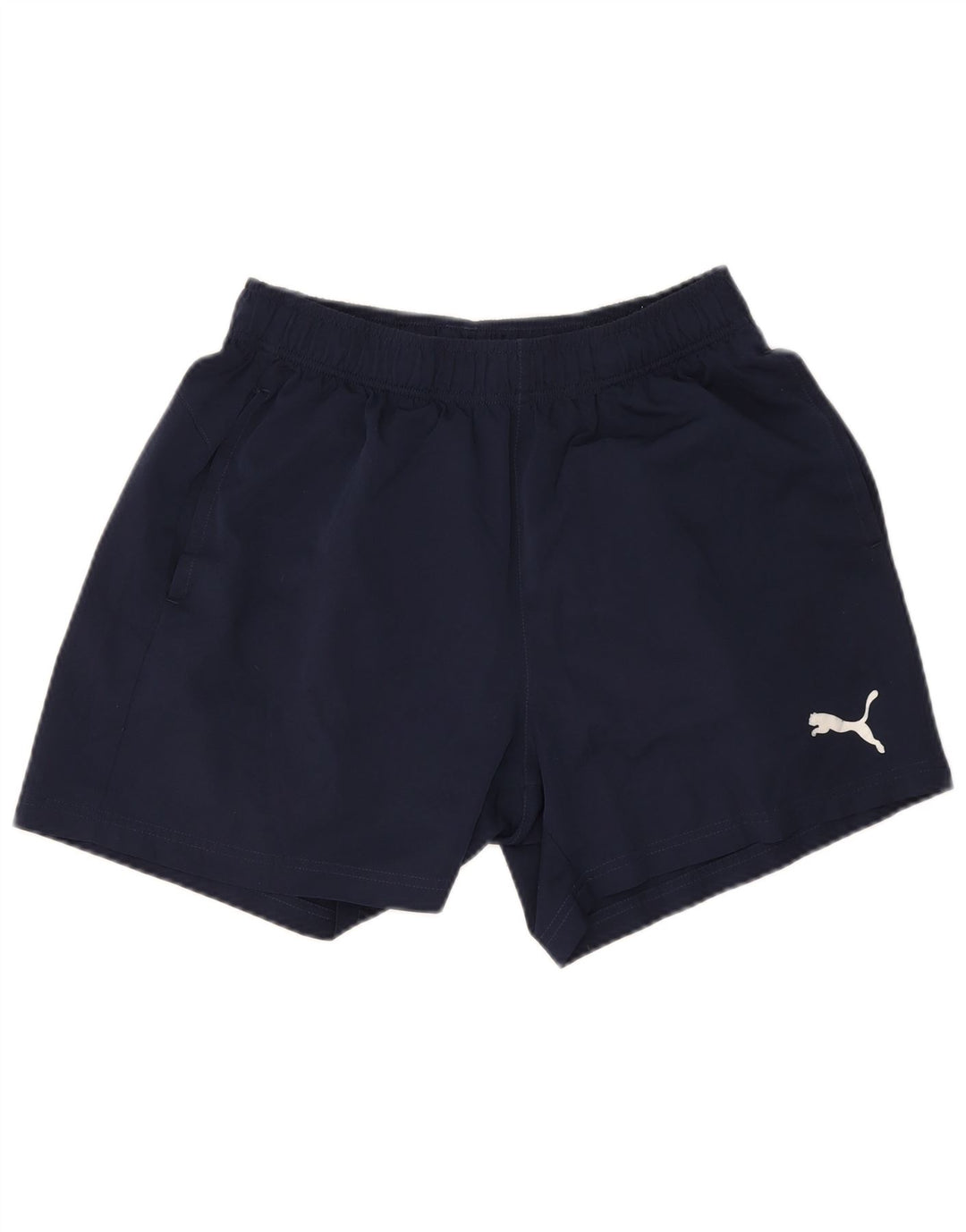 Shorts esportivos masculinos Puma grandes poliéster azul marinho
