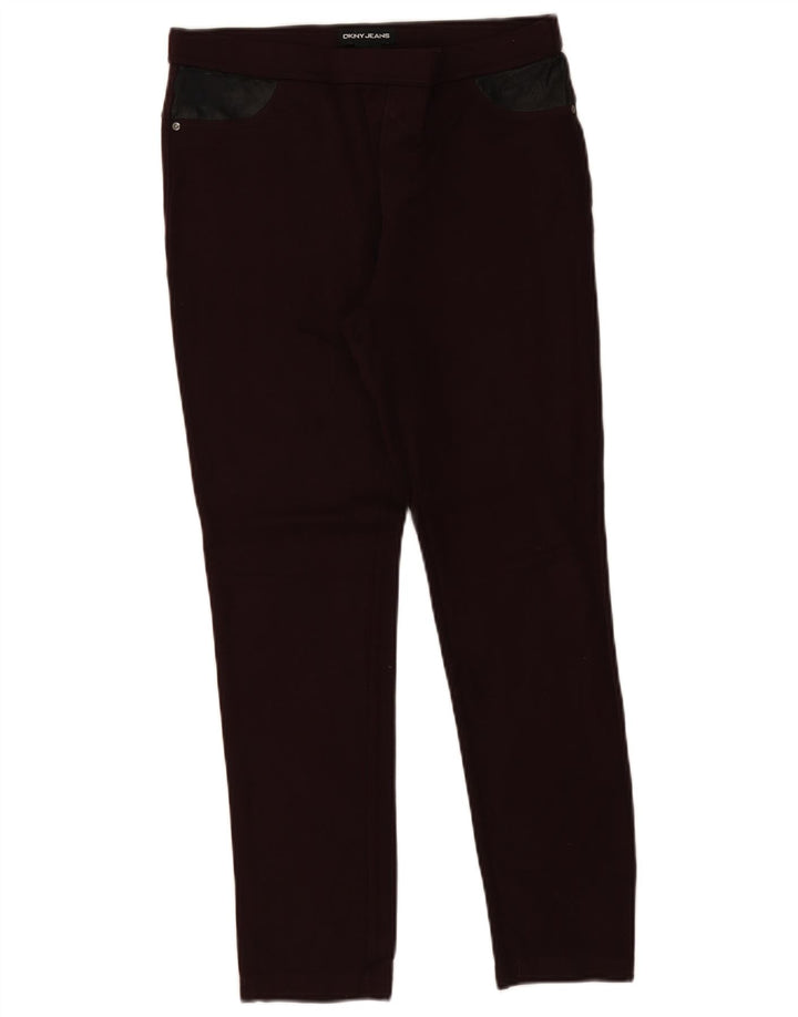 Leggings femininas Dkny UK 14 viscose média Borgonha