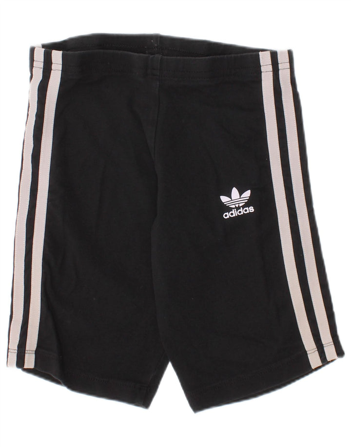 Shorts Adidas Meninas 7-8 Anos Preto Algodão Esportivo