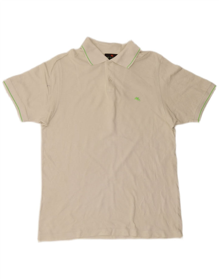 Camisa polo masculina Etro grande branca