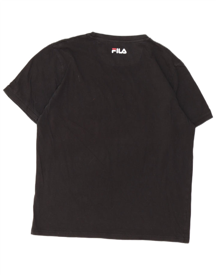Camiseta gráfica masculina FILA XL preta