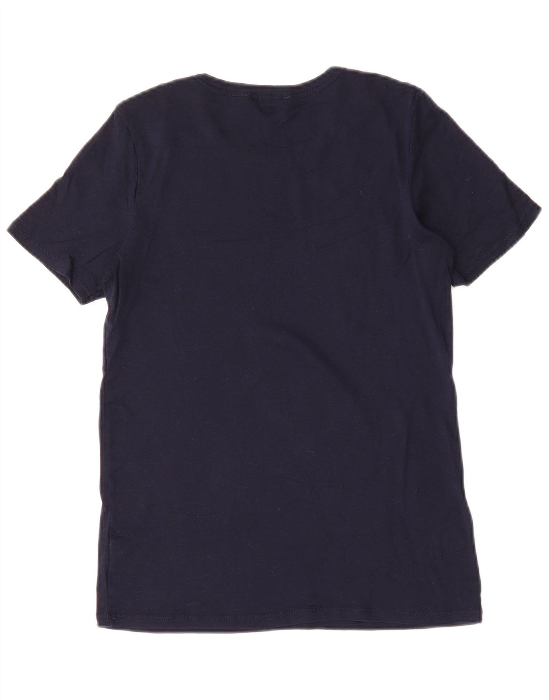 Camiseta feminina BENETTON UK 12 algodão azul marinho médio