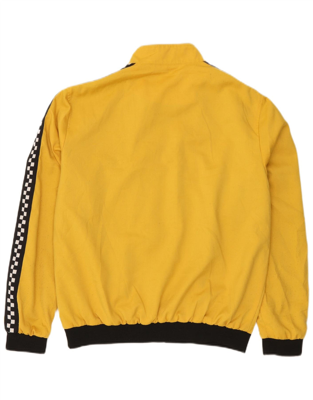 Zara Womens Graphic Bomber Jacket UK 40 Grande Poliéster Colorblock Amarelo