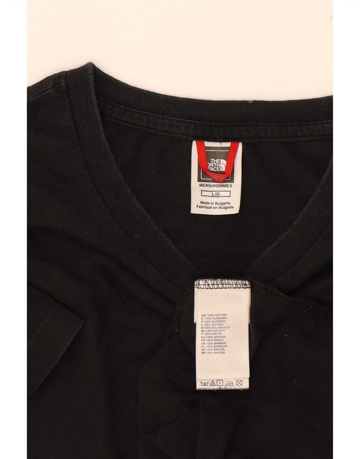 Camiseta masculina The North Face grande algodão preto