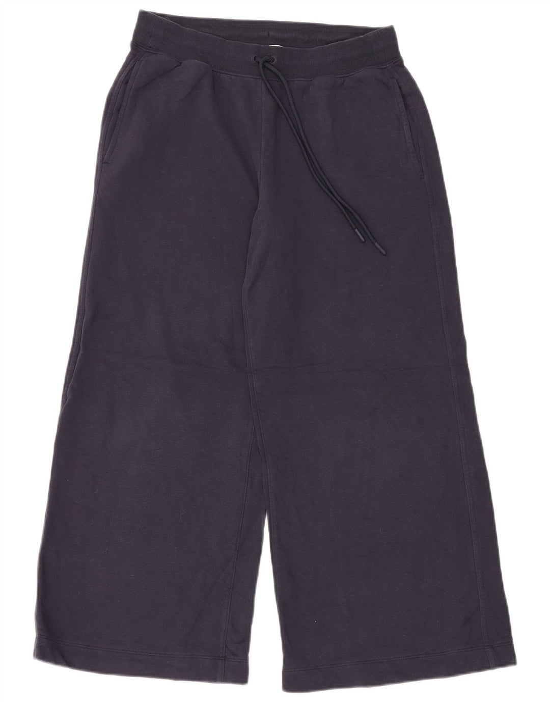 Calça de treino feminina MARKS & SPENCER UK 12 algodão azul marinho médio