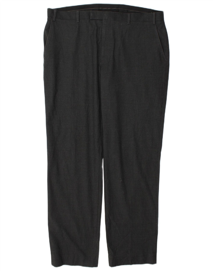 Calça Chino Regular Masculina Marks & Spencer W40 L33 Cinza Poliéster