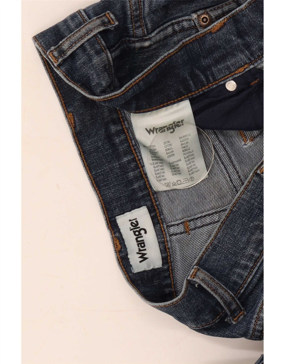 Wrangler Masculino Texas Straight Jeans W36 L34 Azul Algodão