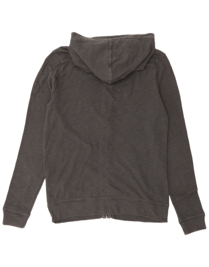 Suéter masculino com capuz e zíper ALL SAINTS pequeno algodão cinza